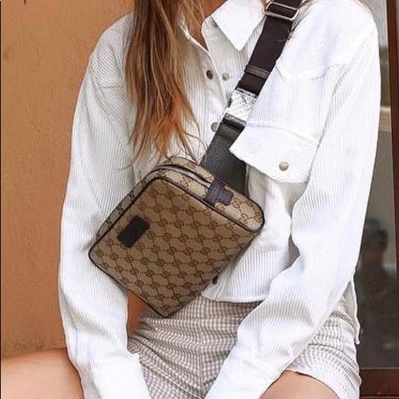 Gucci Handbags - GUCCI GG Monogram Crossbody Shoulder Waist Fanny Pack Belt
